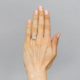 Luminesce Lab Grown 4 Carat Oval Diamond Solitaire Ring in 9ct Yellow Gold
