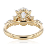 Luminesce Lab Grown 3 Carat Diamond with Oval Centre Ring in 9ct Yellow Gold