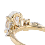 Luminesce Lab Grown 3 Carat Diamond with Oval Centre Ring in 9ct Yellow Gold
