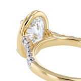 Luminesce Lab Grown 2.7 Carat Diamond with Oval Centre Bezel Ring in 9ct Yellow Gold