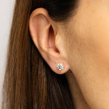 Luminesce Lab Grown 1.5 Carat Diamond Solitaire Stud Earrings in Gold Plated Sterling Silver