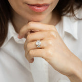 Luminesce Lab Grown 2.8 Carat Diamond Trilogy Ring in 9ct Yellow Gold