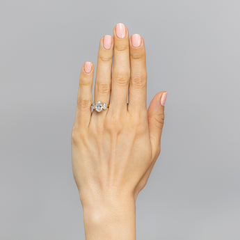 Luminesce Lab Grown 2.8 Carat Diamond Trilogy Ring in 9ct Yellow Gold