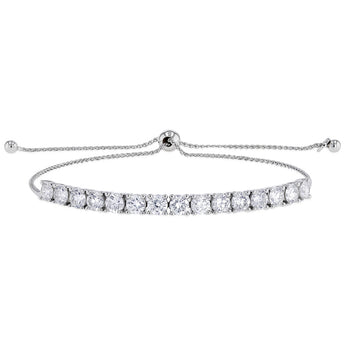 Luminesce Lab Grown 3 Carat Diamond Bolo Bracelet in Sterling Silver