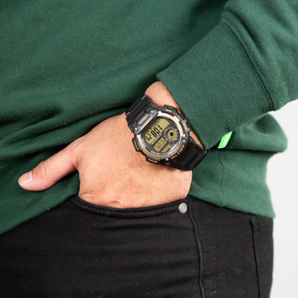 Casio AE1400WH-9A World Time Digital Watch