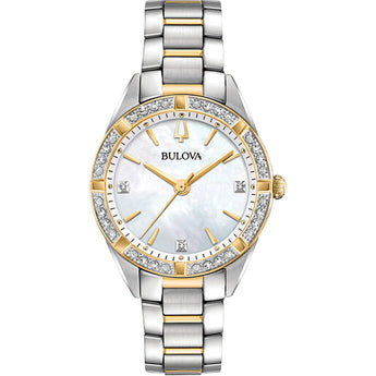 Bulova 98R263 Diamond Two Tone Womens Watch