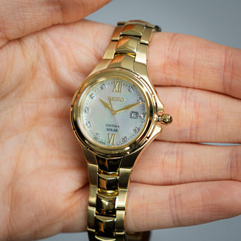 Seiko Coutura SUT310P Solar Diamond Set Watch