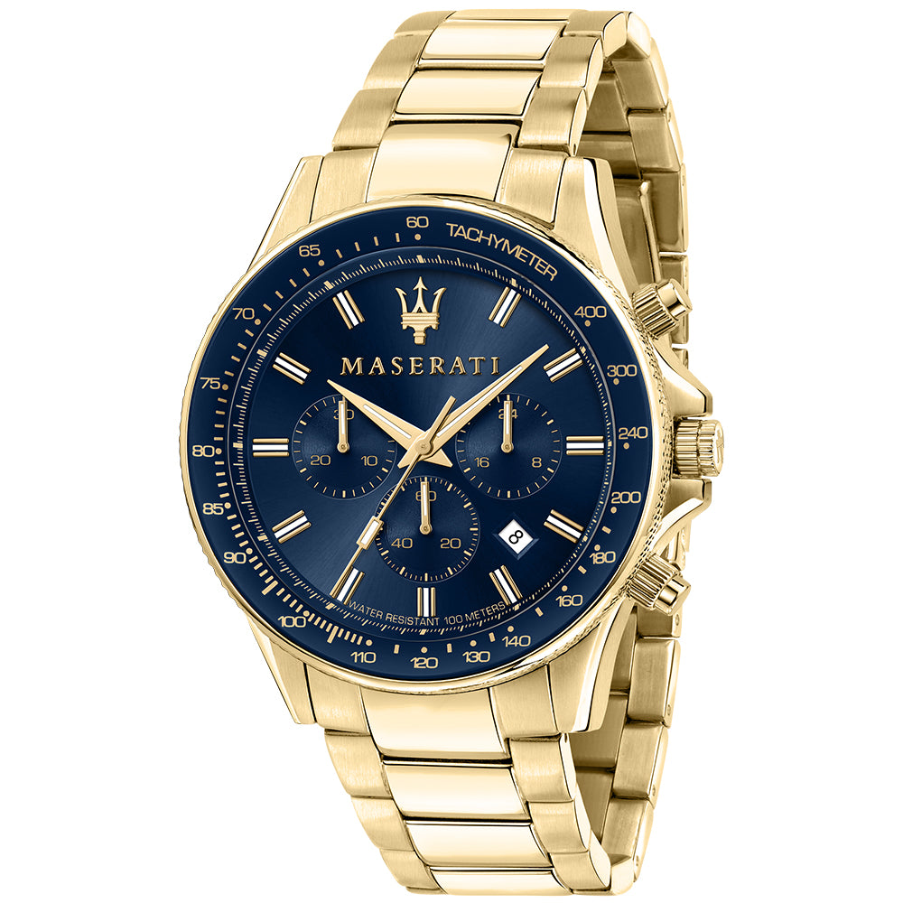 Maserati R8873640008 Sfida Gold Tone Mens Watch