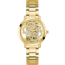 Load image into Gallery viewer, Guess GW0300L2 Quattro Clear Gold Tone Womens Watch
