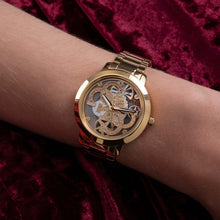 Load image into Gallery viewer, Guess GW0300L2 Quattro Clear Gold Tone Womens Watch