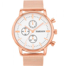 Load image into Gallery viewer, Harison Rose Mesh Mens Watch   *Simulation Sub Dials*
