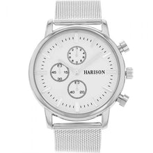 Load image into Gallery viewer, Harison Silver Tone Mesh Mens Watch   *Imitation Sub Dials*