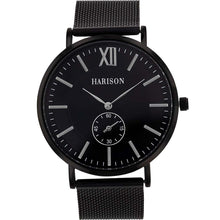 Load image into Gallery viewer, Harison Black Stainless Steel Mesh Watch
