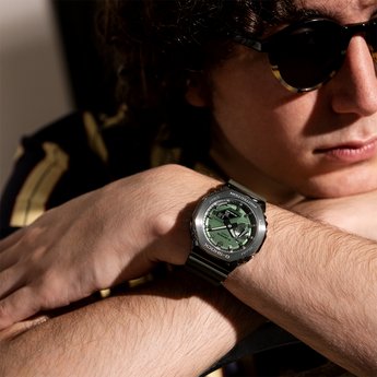 G-Shock GM2100B-3A Green Metal Covered 'CasiOak' – Shiels Jewellers