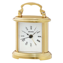 Load image into Gallery viewer, Seiko QHE109-G Gold Tone Table Clock