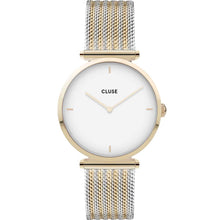 Load image into Gallery viewer, Cluse CW0101208002 Triomphe Gold and Silver Mesh Tone Womens Watch