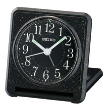 Load image into Gallery viewer, Seiko QHT017-K Marble Tone Table Alarm Clock