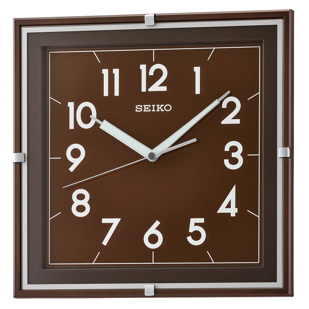 Seiko QXA758-Z Brown Wall Clock