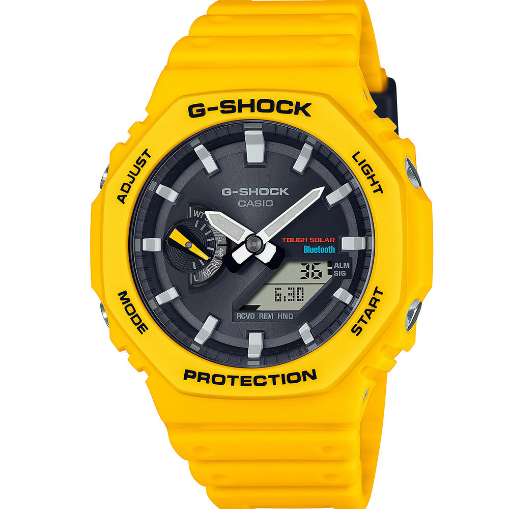 G-Shock GAB2100C-9A Yellow Bluetooth Solar 'CasiOak'