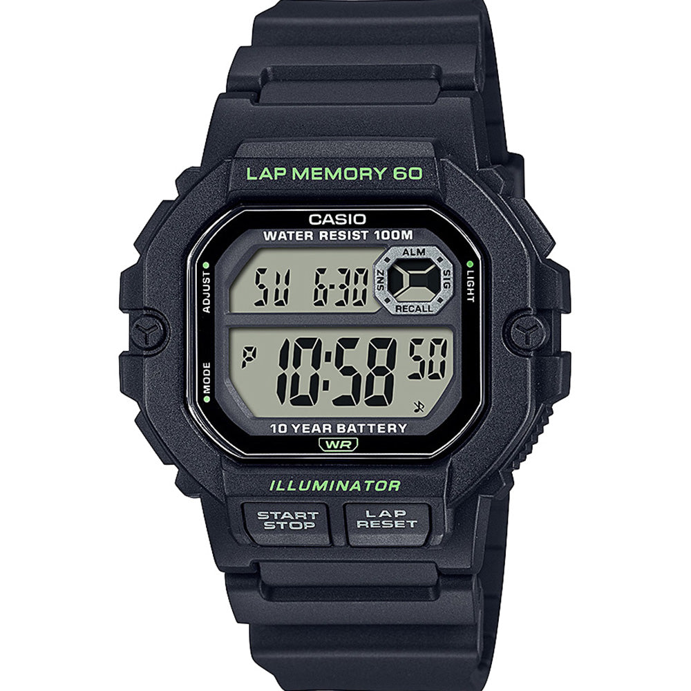 Casio WS1400H-1AV Black Digital Mens Watch
