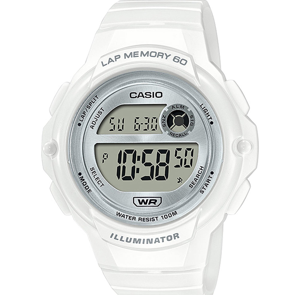 Casio LWS1200H-7A1 White Digital Womens Watch