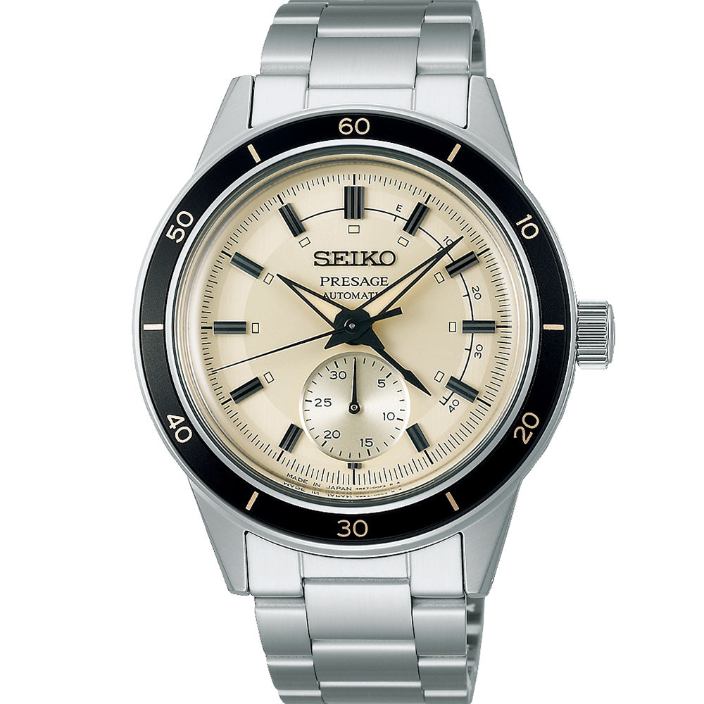 Seiko SSA447J 60's Style Presage Mens Watch