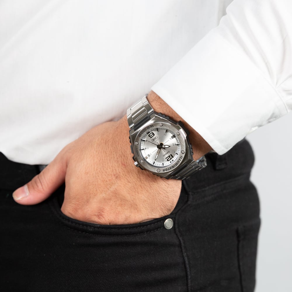 Casio MWA100HD-7AV White Dial Stainless Steel Watch