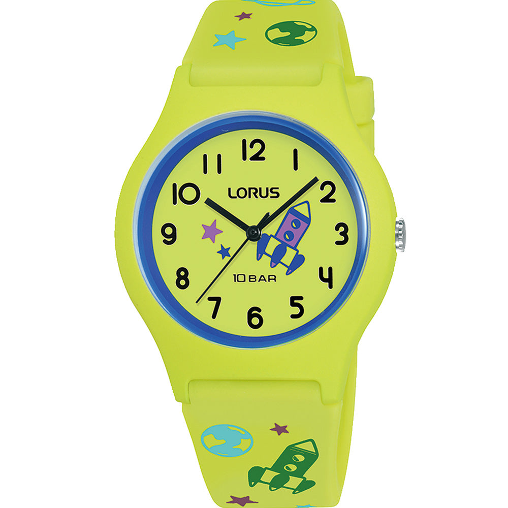 Lorus RRX47HX9 Green Spcae Theme Kids Watch