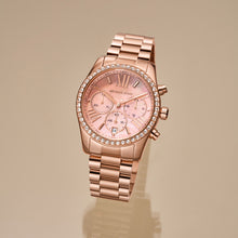 Load image into Gallery viewer, Michael Kors MK7242 Lexington Lux Rose Tone Womens Watch