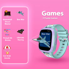 Load image into Gallery viewer, Cactus Kidoplay CAC-138-M04 Interactive Game Smart Watch Pale blue