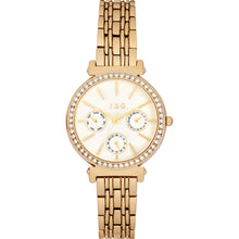 Load image into Gallery viewer, Jag J2674A Katherine Stone Set Gold Tone Womens Watch