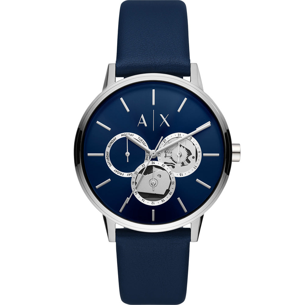 Armani Exchange AX2746 Cayde Blue Leather Mens Watch