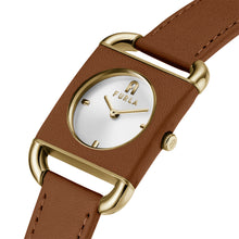Load image into Gallery viewer, Furla WW00017002L2 Arco Square Brown Leather Womens Watch