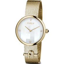 Load image into Gallery viewer, Furla WW00022001L2 Small Logo Gold Tone Mesh Womens Watch