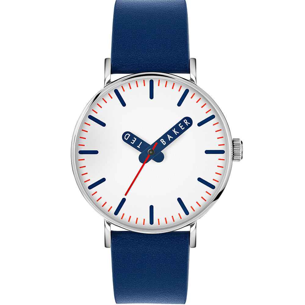 Ted Baker BKPGLF203 Glossop Blue Leather Mens Watch