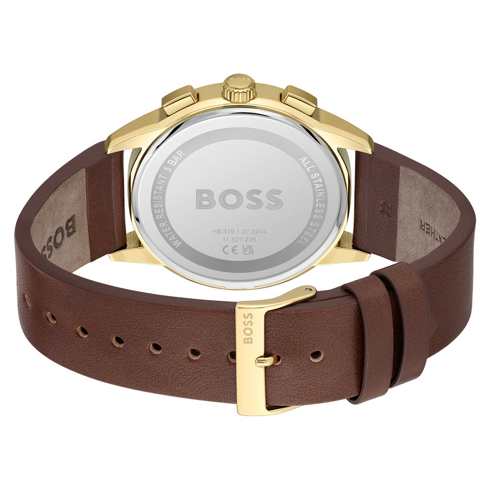 Hugo Boss 1513926 Dapper Leather Mens Watch