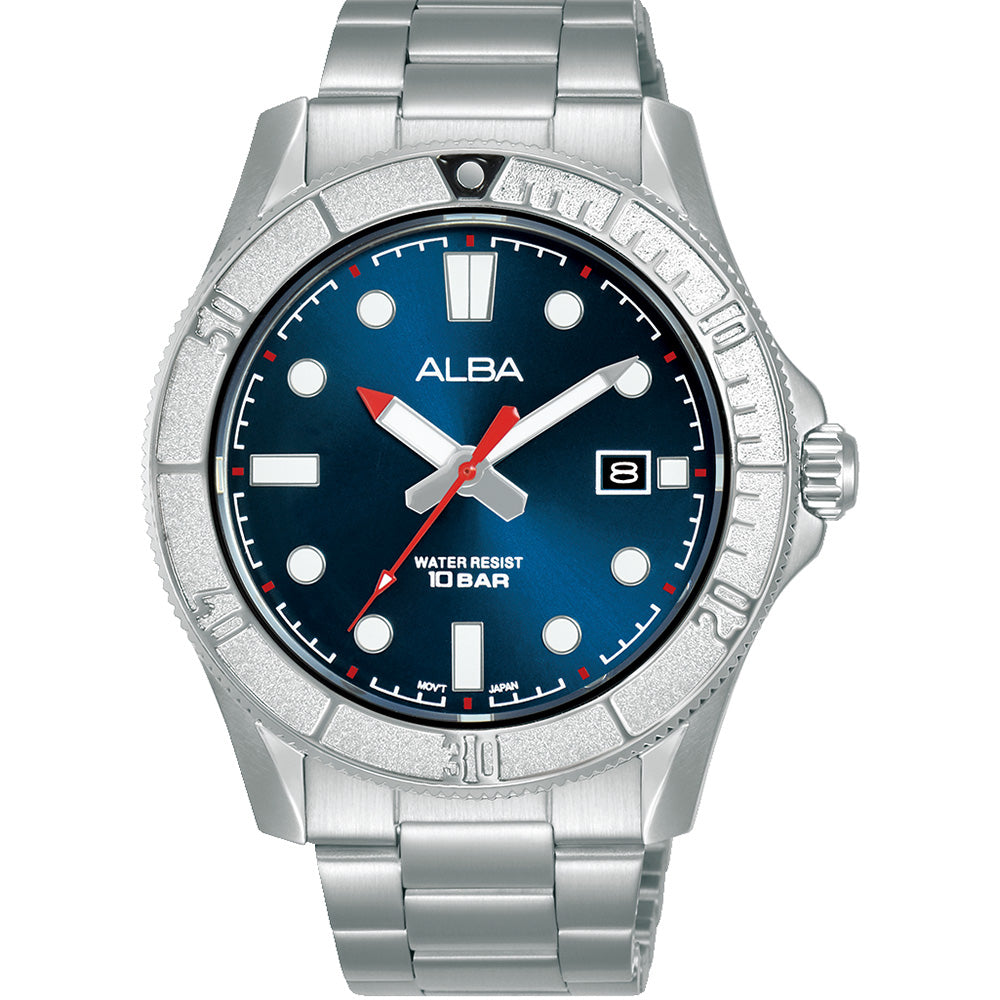 Alba AS9Q01X Active Stainless Steel Mens Watch
