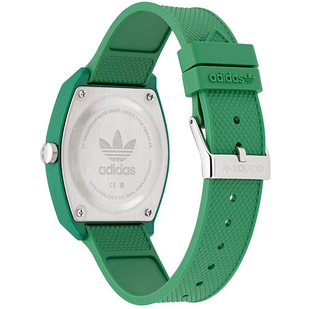 Adidas AOST23050 Project Two Green Resin Mens Watch