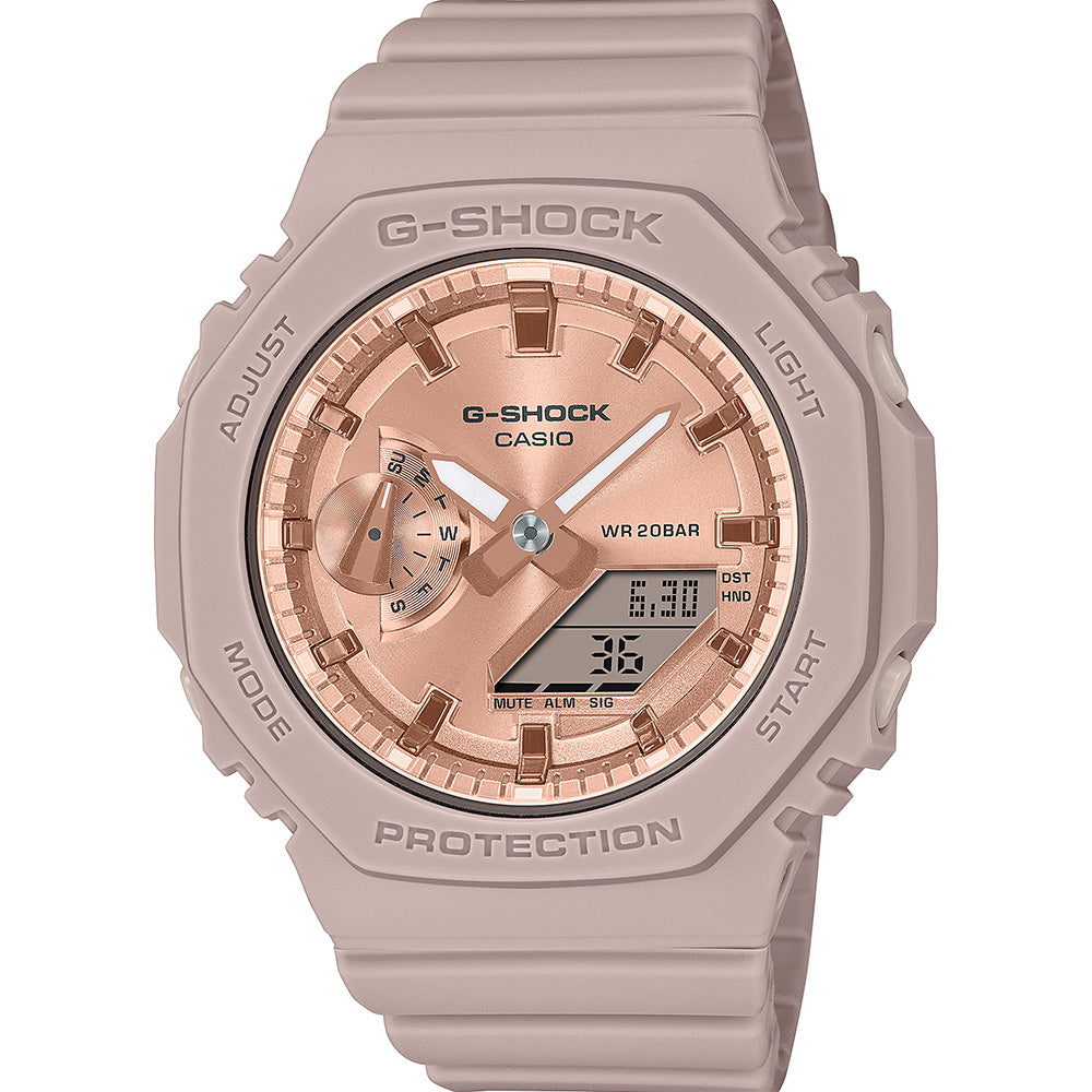G-Shock GMAS2100MD-4 Pink Gold Metallic Dial Watch