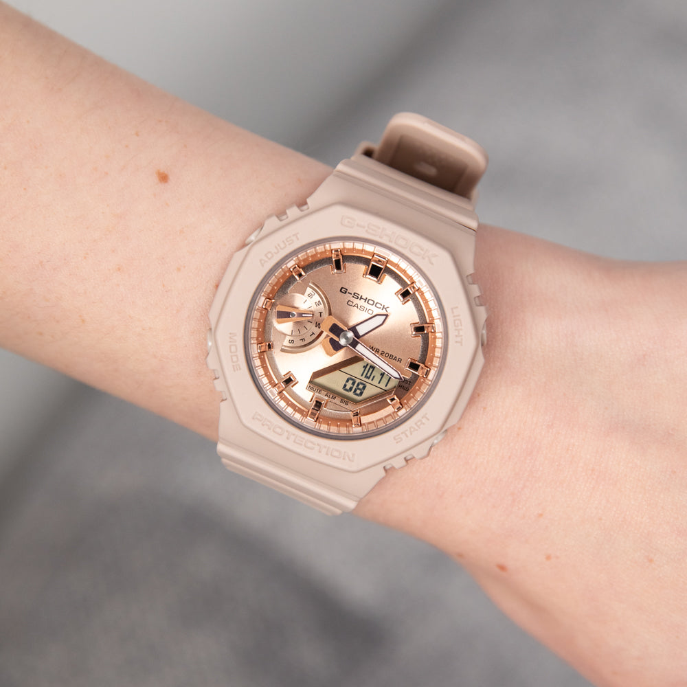 G-Shock GMAS2100MD-4 Pink Gold Metallic Dial Watch