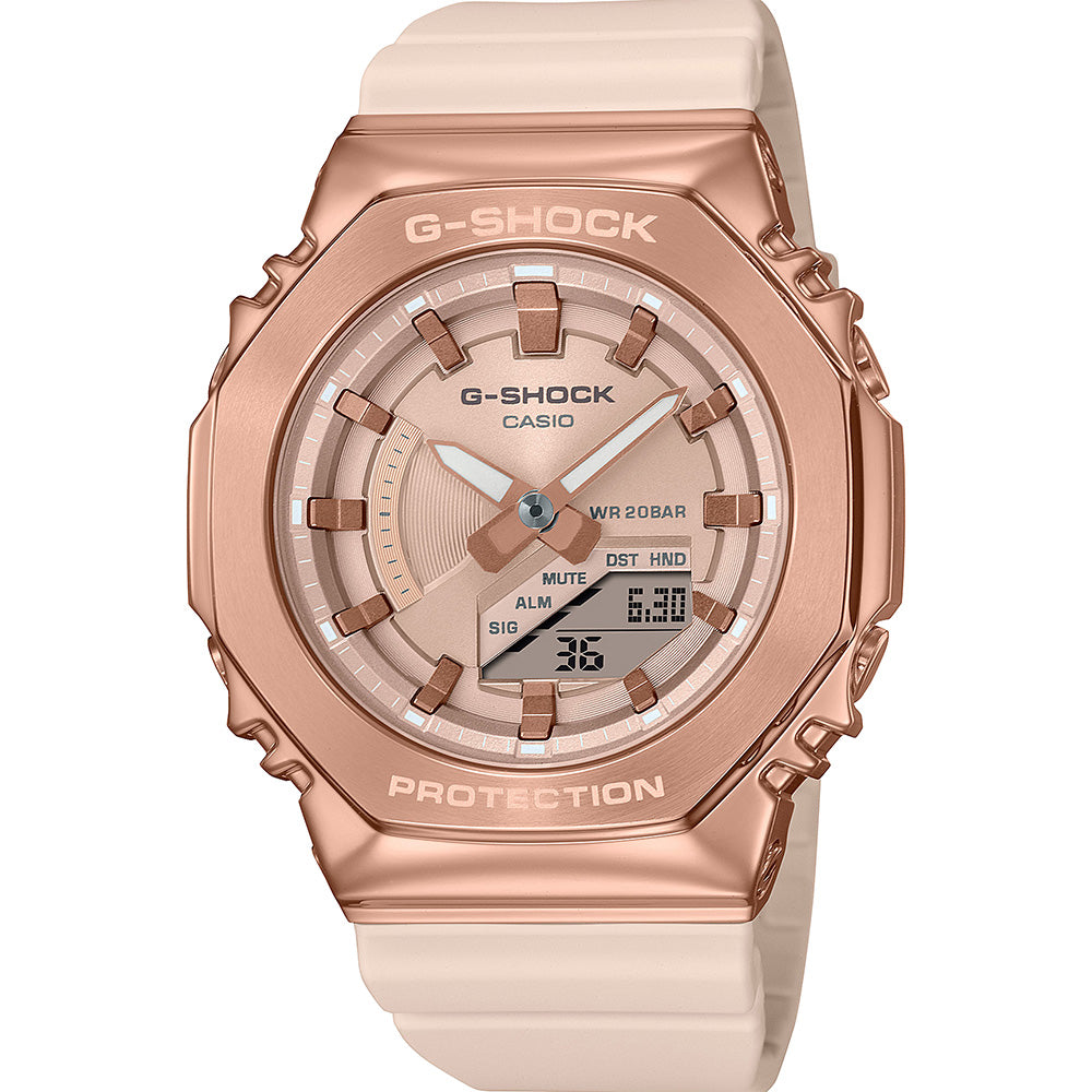 G-Shock GMS2100PG-4 Metal Covered Pink Womens Watch