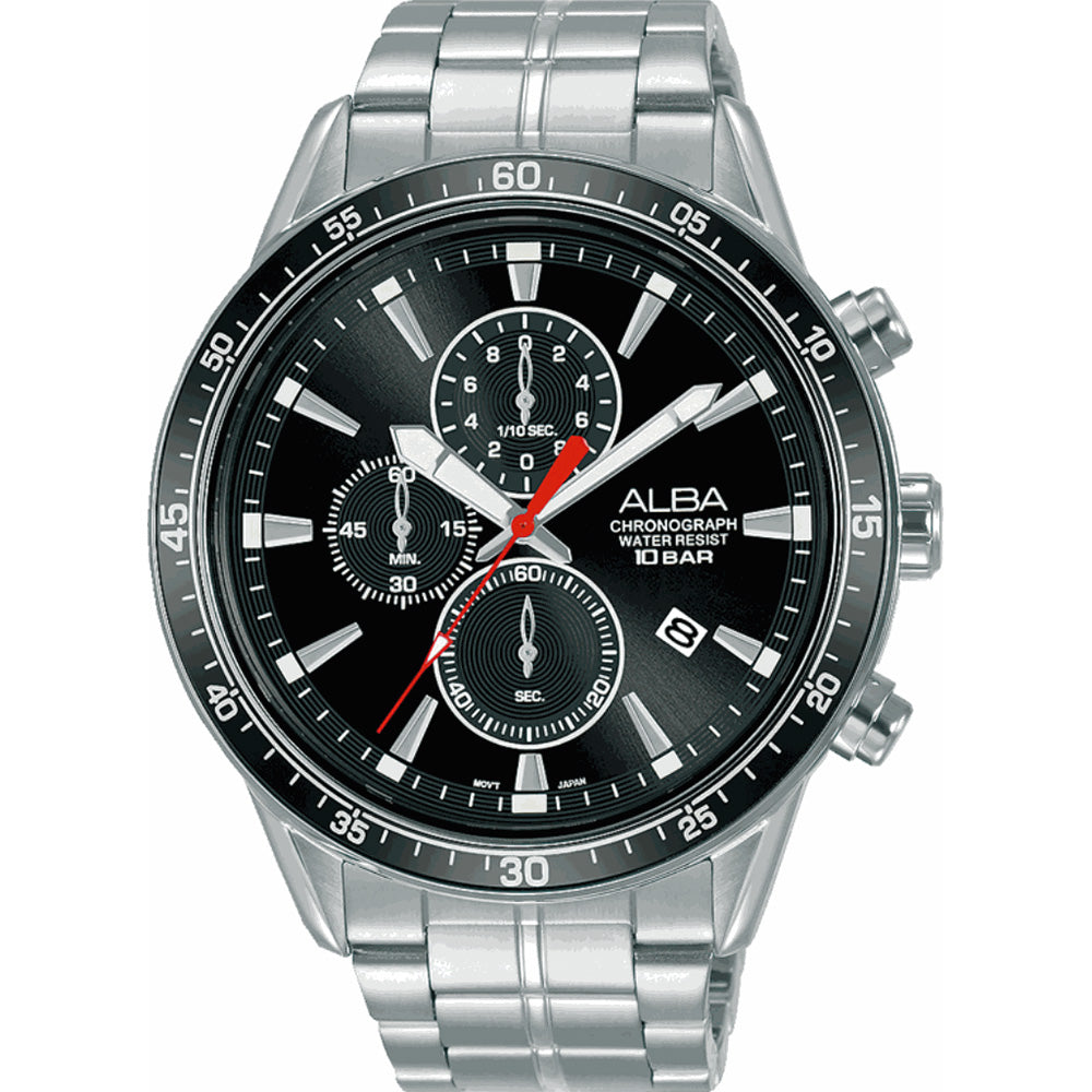 Alba AM3831X Chronograph Stainless Steel Mens Watch