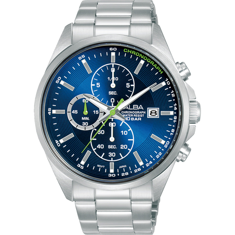 Alba AM3945X Chronograph Stainless Steel Mens Watch
