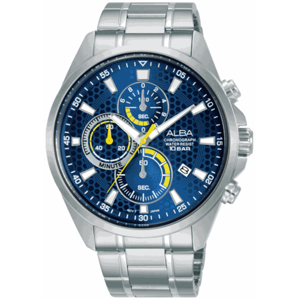 Alba AM3873X Chronograph Stainless Steel Mens Watch