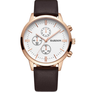 Harison Ezra GH025-BWBR 40mm Watch with Decorative Sub-Dials