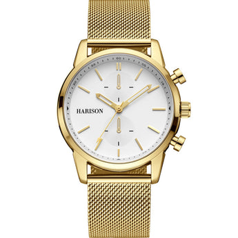Harison Gold Watch *Imitation Sub Dials