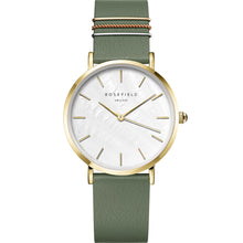 Load image into Gallery viewer, Rosefield WFGG-W85 West Village Mother of Pearl Green Leather Ladies Watch