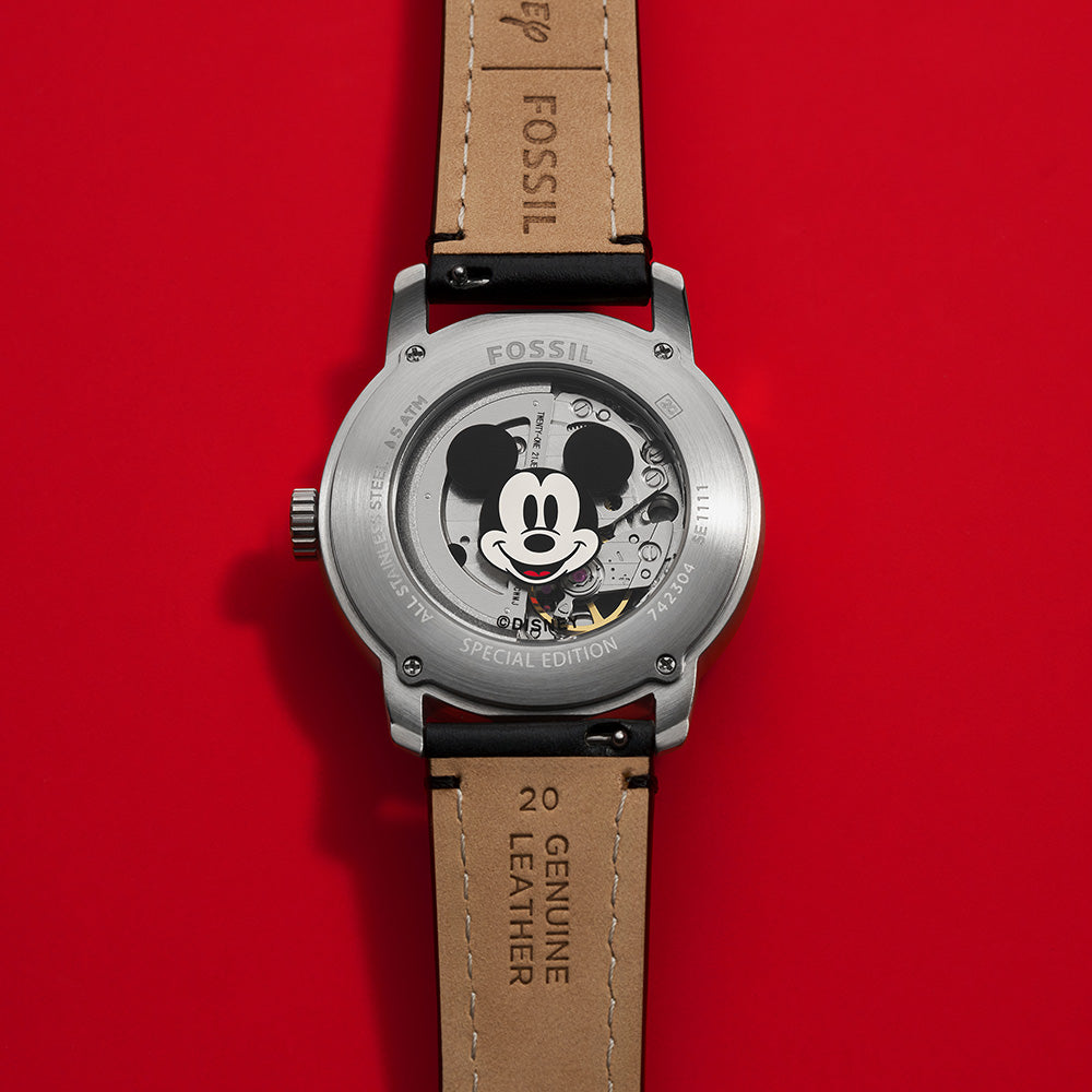 Fossil SE1111 Open Heart Mickey Automatic 100th Disney Anniversary