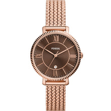 Load image into Gallery viewer, Fossil ES5322 Jacqueline Rose Gold Tone Ladies Watch