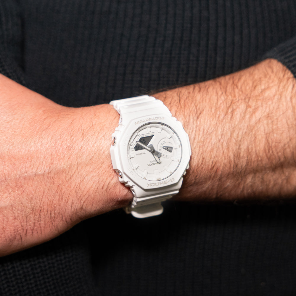 G-Shock GA2100-7A7 One-Tone Gradation White Watch – Shiels Jewellers